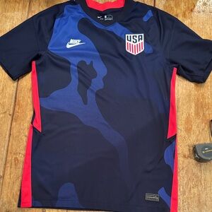 Nike Navy and Red USA Soccer Jersey